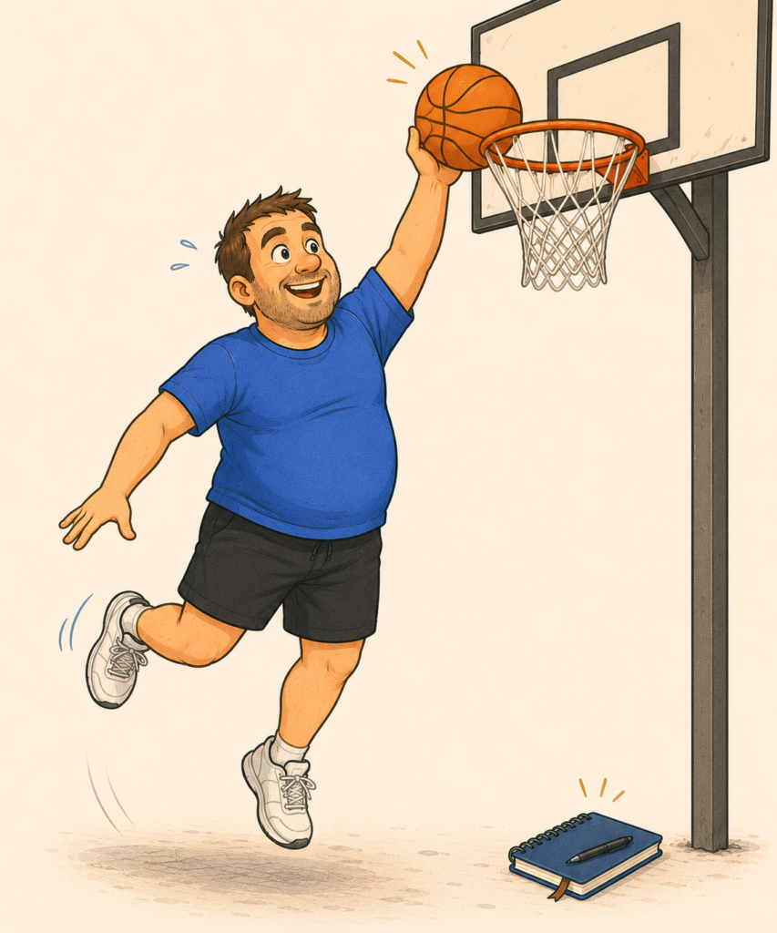 Sam reprend le sport : Semaine 8, le plaisir du basket